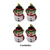 Imagen de Muñeco de Nieve Adorno Navidad 4 unidades