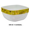 Imagen de Set de Compoteras Plásticas x 4 Unidades  - 600 ml
