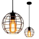 Imagen de Lámpara colgante de techo jaula redonda