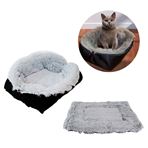 Imagen de Alfombra cama peluda para perro o gato 2 en 1