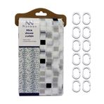 Imagen de Cortina de baño 180cm x 180cm- Incluye Argollas -Diseños Surtidos