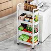 Imagen de Carrito Organizador con ruedas multiuso 4 estantes
