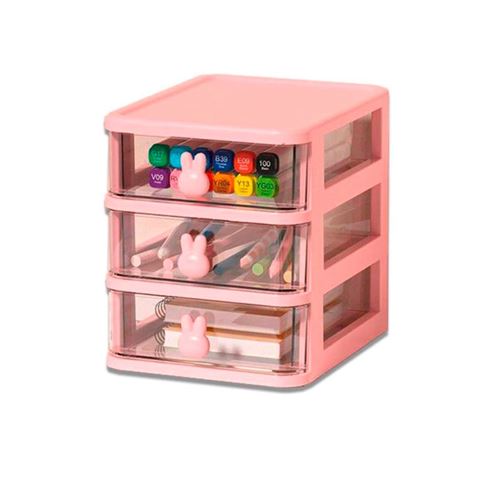 Imagen de Organizador Con 3 Cajones Multifuncional Escritorio Cosméticos