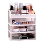 Imagen de Organizador cosméticos 3 cajones + 1 estante multiuso