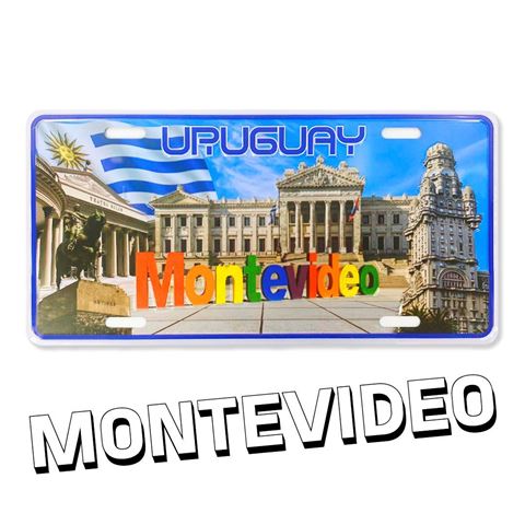 Imagen de Matrícula Placa MONTEVIDEO - Souvenir Uruguay