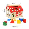 Imagen de Juego de encastre madera casita 22 piezas