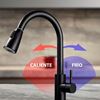 Imagen de Canilla Monocomando Extensible Para Pileta De Cocina Con Grifo Retráctil negro mate