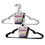 Imagen de Perchas metal gruesa forrada ropa  10 unidades