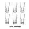 Imagen de Vasos de vidrio 6 unidades 300 ml