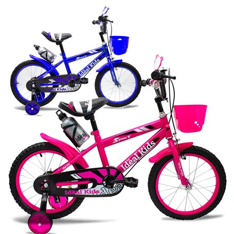 Imagen de Bicicleta rod. 16 canasto + rueditas + accesorios niño niña