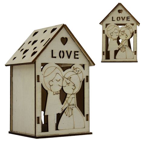 Imagen de Casita adorno en madera