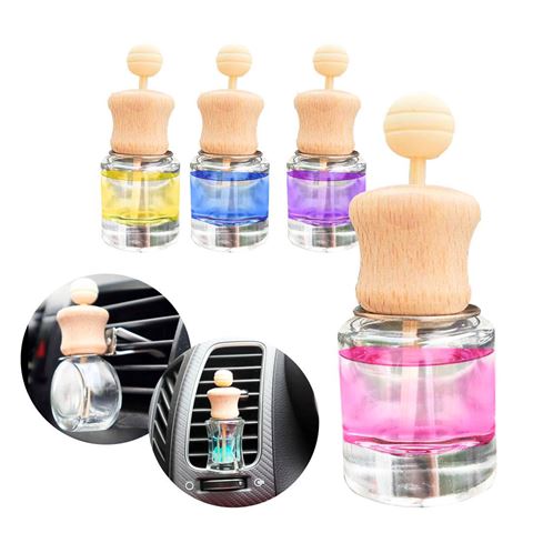Imagen de Aromatizador para auto frasco con tapón de madera