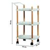 Imagen de Mesa Carrito Organizador 3 Estantes con Ruedas