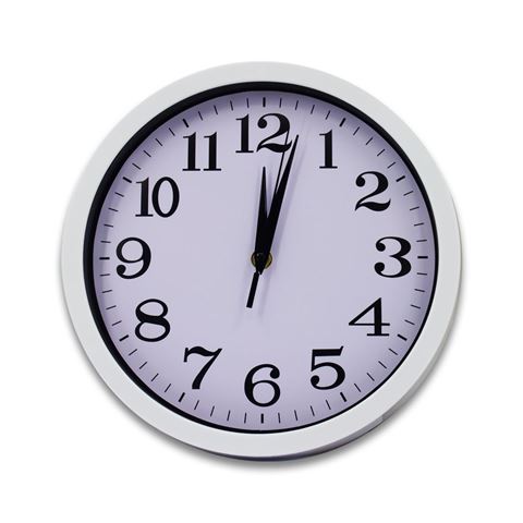 Imagen de Reloj de pared redondo color liso 25 cm