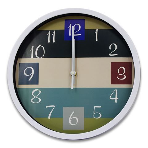 Imagen de Reloj de pared redondo multicolor 29*cm