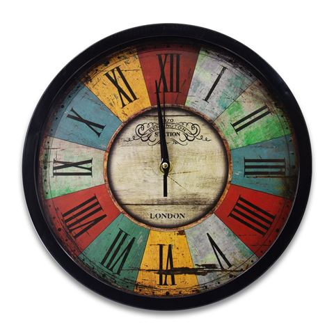 Imagen de Reloj de pared redondo vintage 29,5cm