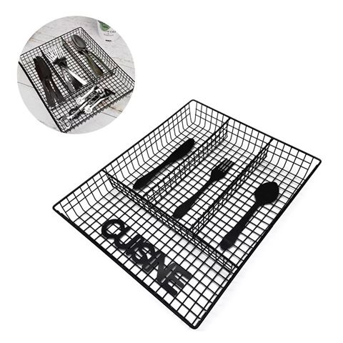 Imagen de Cubiertera metal negra Cuisine ideal cajón