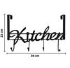 Imagen de Perchero  para puerta metal negro Kitchen