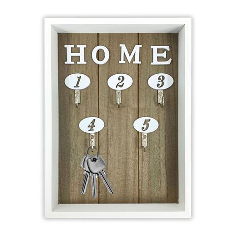 Imagen de Caja porta llaves Home  5 ganchos