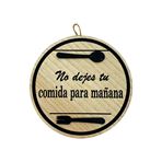 Imagen de Cuadro adorno "No dejes tu comida para mañana"