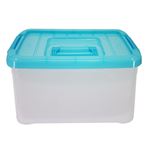 Imagen de Caja de almacenamiento  plástica con tapa 15x29cm