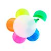 Imagen de Lapiz resaltador forma de flor - 5 colores