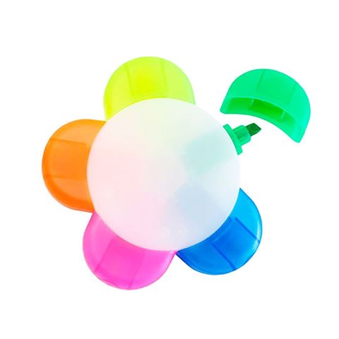 Imagen de Lapiz resaltador forma de flor - 5 colores