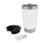 Imagen de Vaso térmico metálico de doble pared con tapa y destapador