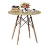 Imagen de Mesa Redonda Tipo Eames Reforzada Mesa Comedor Living Patas Madera