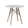 Imagen de Mesa Redonda Tipo Eames Reforzada Mesa Comedor Living Patas Madera