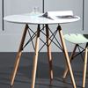 Imagen de Mesa Redonda Tipo Eames Reforzada Mesa Comedor Living Patas Madera