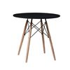 Imagen de Mesa Redonda Tipo Eames Reforzada Patas Madera