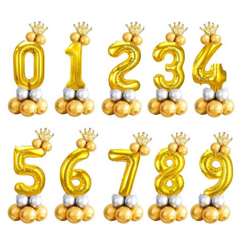 Imagen de Globos metalizados Números con Corona