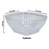 Imagen de Bowls x 4 pzas transparentes