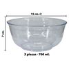 Imagen de Bowls redondo x 3 pzas transparentes
