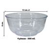 Imagen de Bowls redondo x 4 pzas transparentes