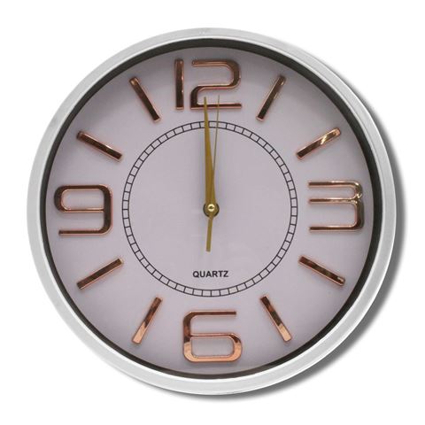 Imagen de Reloj de pared redondo numeros grandes 30cm