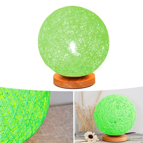 Imagen de Lámpara luna LED tejida tipo nido con control remoto