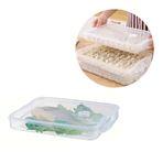 Imagen de Recipiente contenedor plástico rectangular para conservar alimentos con tapa