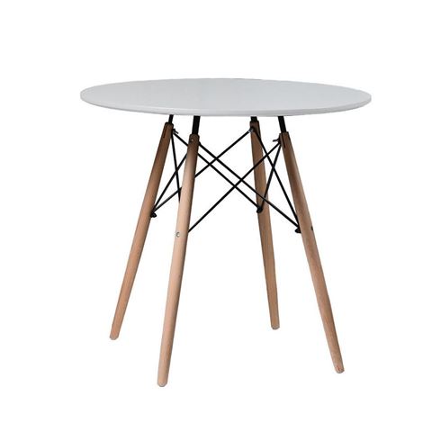 Imagen de Mesa Redonda Tipo Eames Reforzada Patas Madera