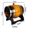 Imagen de Barril dispensador de madera con soporte y canilla 3 Litros