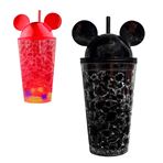 Imagen de Vaso Con Luz Tapa y Sorbito diseño orejitas 500 ml
