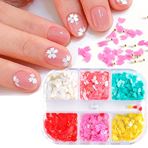 Imagen de Apliques para uñas-pétalos y piedras-set 6 colores