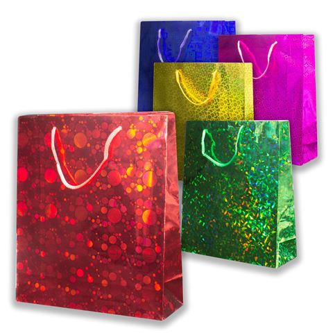 Imagen de Bolsa de regalo metalizada brillosa