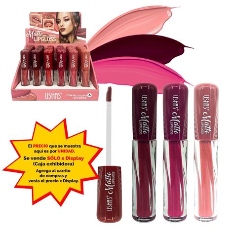 Imagen de Brillo labial con aplicador Ushas