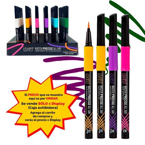 Imagen de Lapiz delineador Ushas para ojos-liquido color-TP352MIX