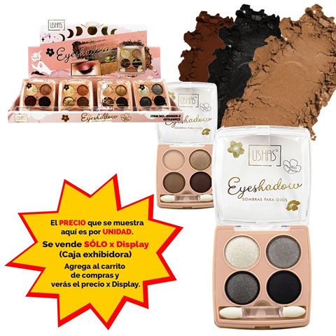 Imagen de Petaca Ushas sombras 4 tonos con aplicador-ES4020-2