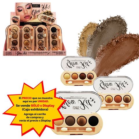 Imagen de Sombras de ojos con aplicador 4 tonos  Ushas