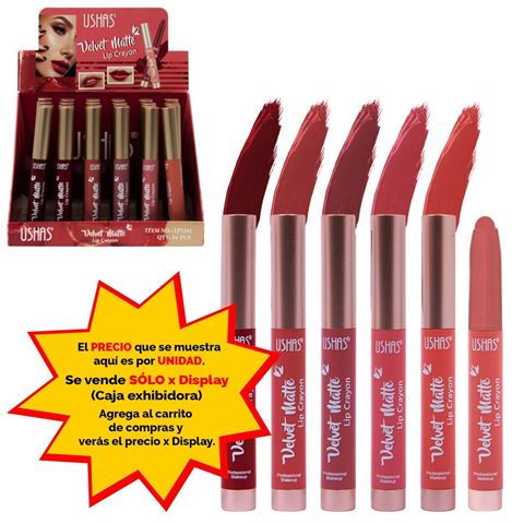Imagen de Lapiz de labios crayon retráctil mate Ushas