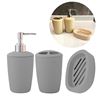 Imagen de Set de Baño Porta jabón líquido, porta cepillos y jabonera  3 piezas